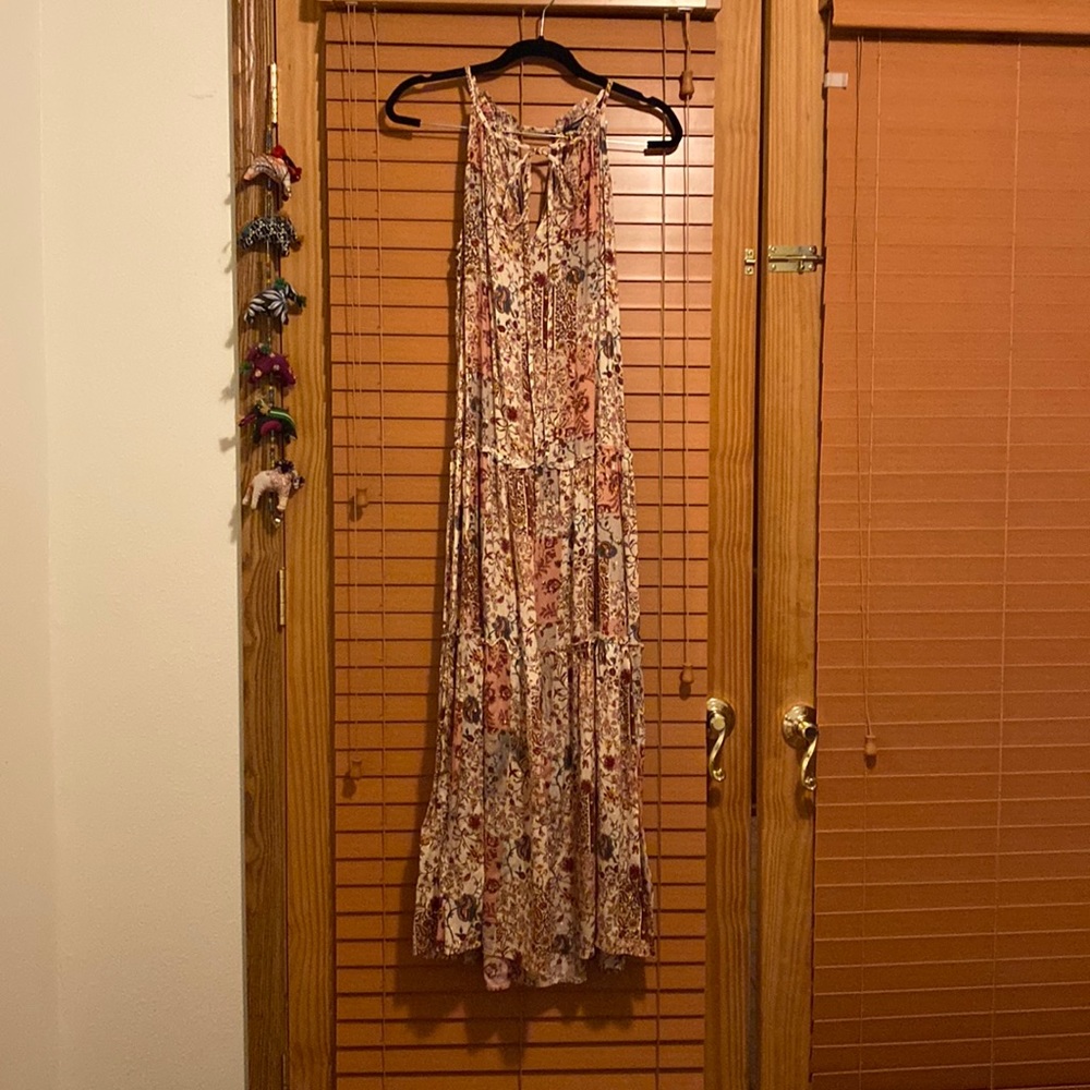 Shimmer Floral Maxi Dress